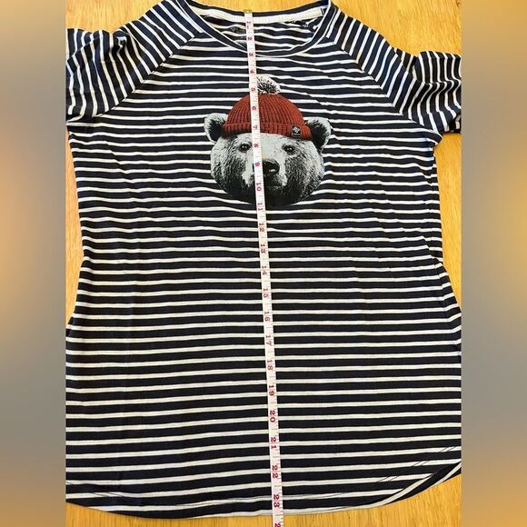 Columbia UnBearable Soft Striped Women’s Tee size medium - Picture 6 of 13